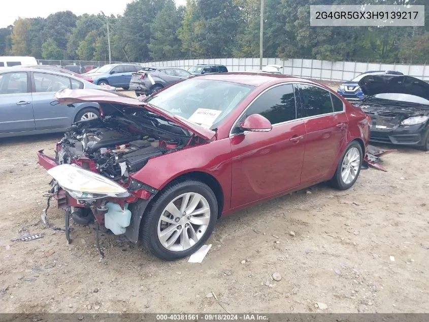 2G4GR5GX3H9139217 2017 Buick Regal Turbo Premium Ii