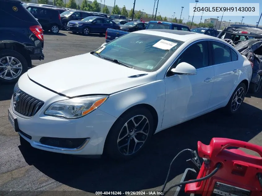 2017 Buick Regal Turbo Sport Touring VIN: 2G4GL5EX9H9143003 Lot: 40416246