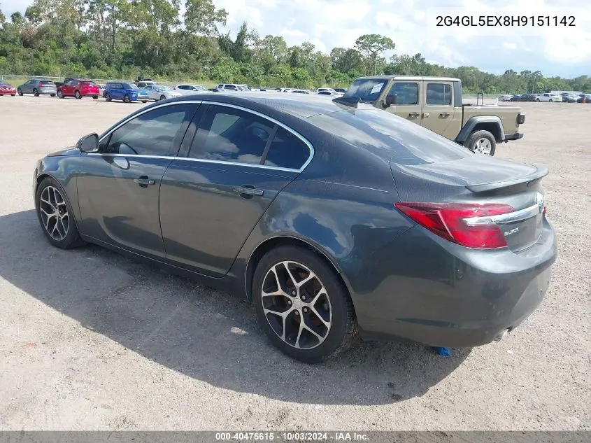 2017 Buick Regal Turbo Sport Touring VIN: 2G4GL5EX8H9151142 Lot: 40475615