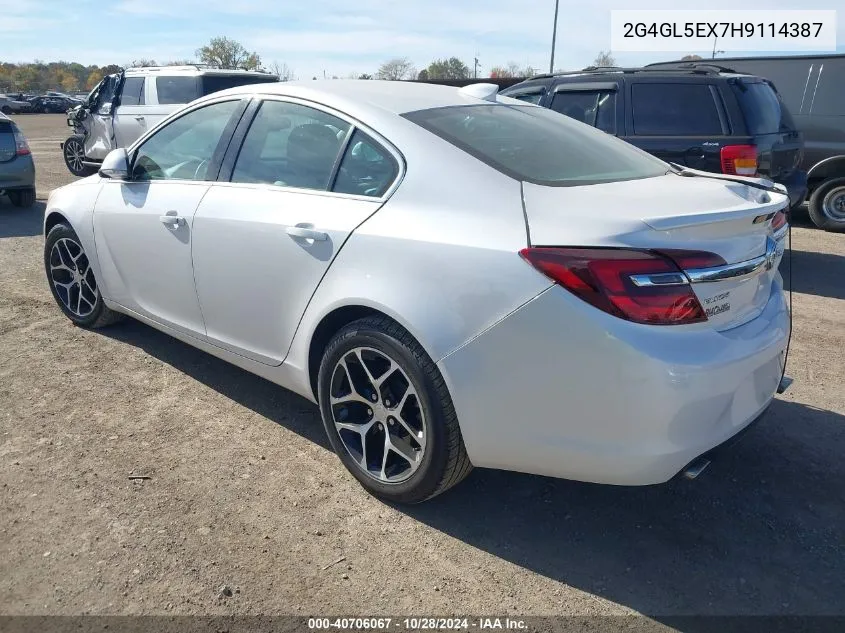 2017 Buick Regal Turbo Sport Touring VIN: 2G4GL5EX7H9114387 Lot: 40706067