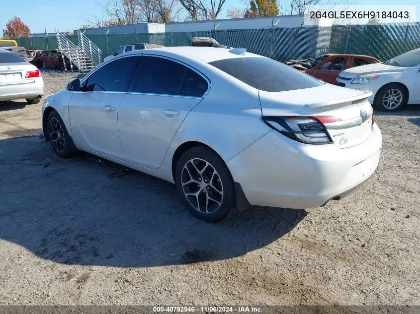 2017 Buick Regal Turbo Sport Touring VIN: 2G4GL5EX6H9184043 Lot: 40792946