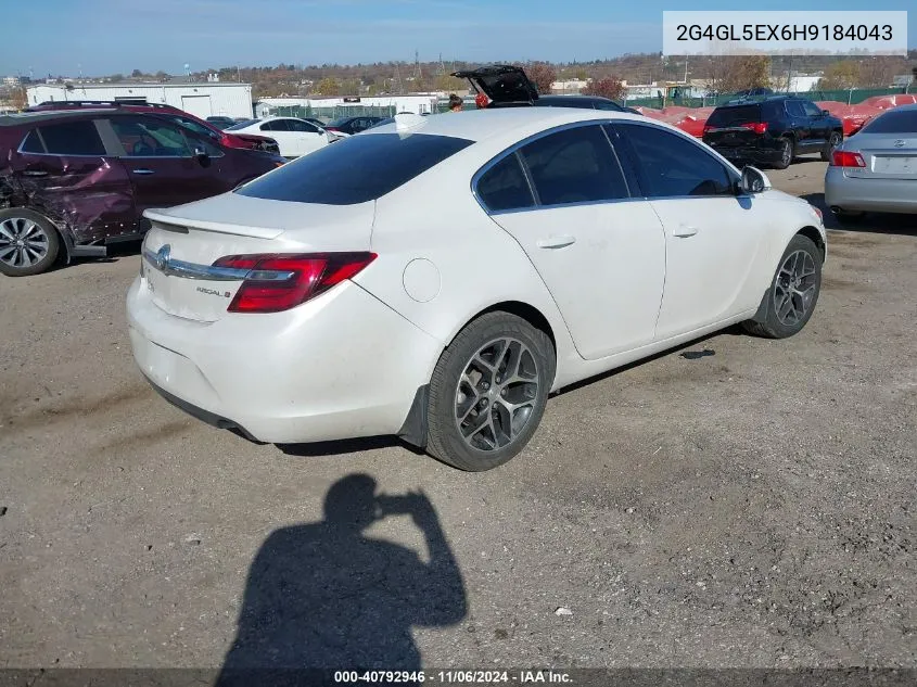 2017 Buick Regal Turbo Sport Touring VIN: 2G4GL5EX6H9184043 Lot: 40792946