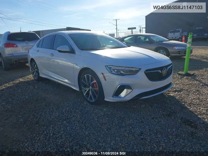 2018 Buick Regal Gs VIN: W04GS6SS8J1147103 Lot: 30049036