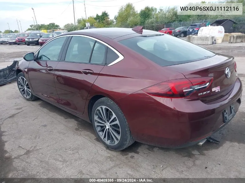 2018 Buick Regal Sportback Essence VIN: W04GP6SX0J1112116 Lot: 40409385