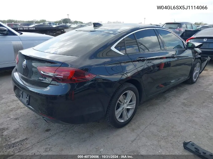 2018 Buick Regal Sportback Preferred VIN: W04GL6SX5J1114066 Lot: 40730656