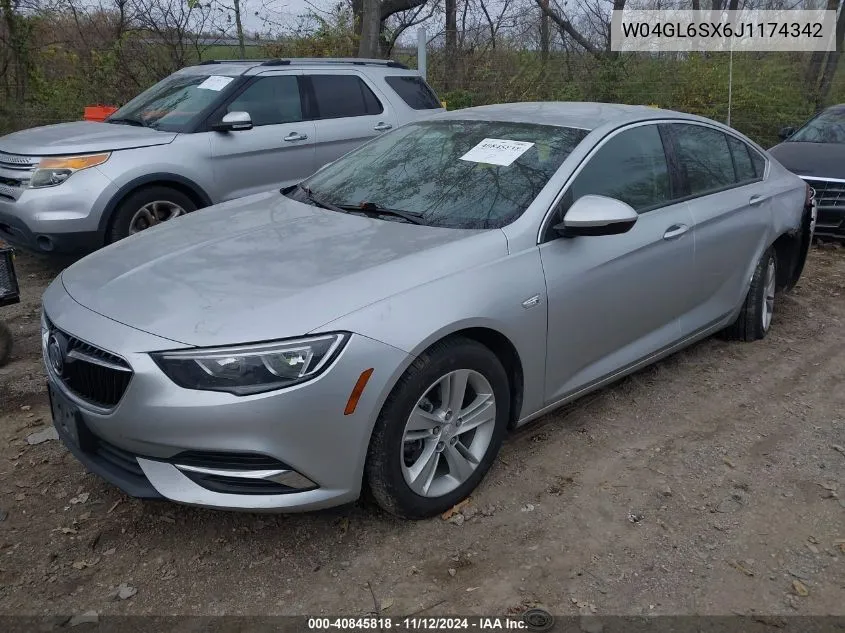 2018 Buick Regal Sportback Preferred VIN: W04GL6SX6J1174342 Lot: 40845818