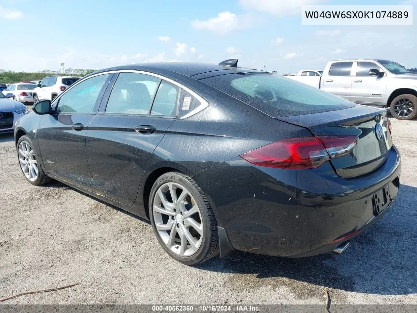 W04GW6SX0K1074889 2019 Buick Regal Sportback Awd Avenir