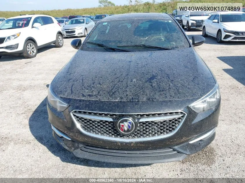 2019 Buick Regal Sportback Awd Avenir VIN: W04GW6SX0K1074889 Lot: 40562360