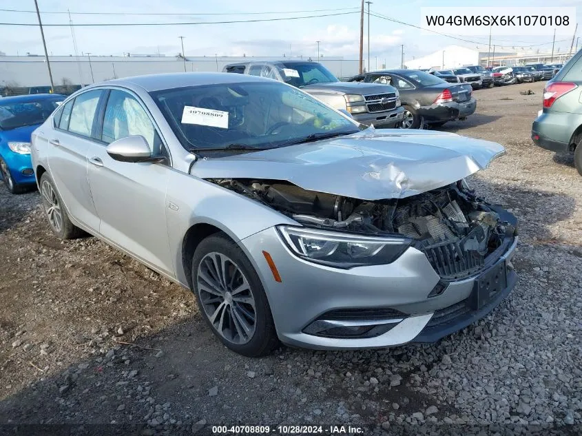 2019 Buick Regal Sportback Fwd Preferred Ii VIN: W04GM6SX6K1070108 Lot: 40708809