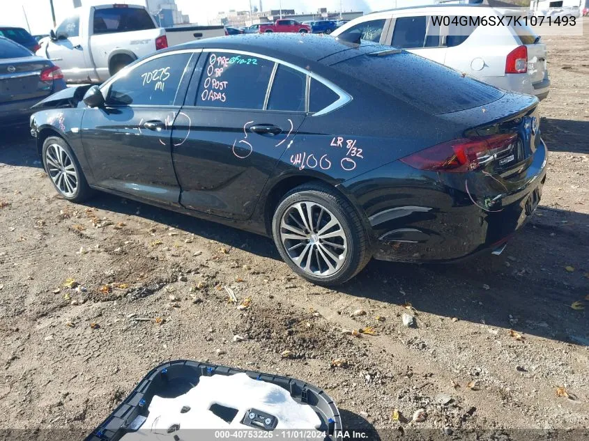 2019 Buick Regal Sportback Fwd Preferred Ii VIN: W04GM6SX7K1071493 Lot: 40753225