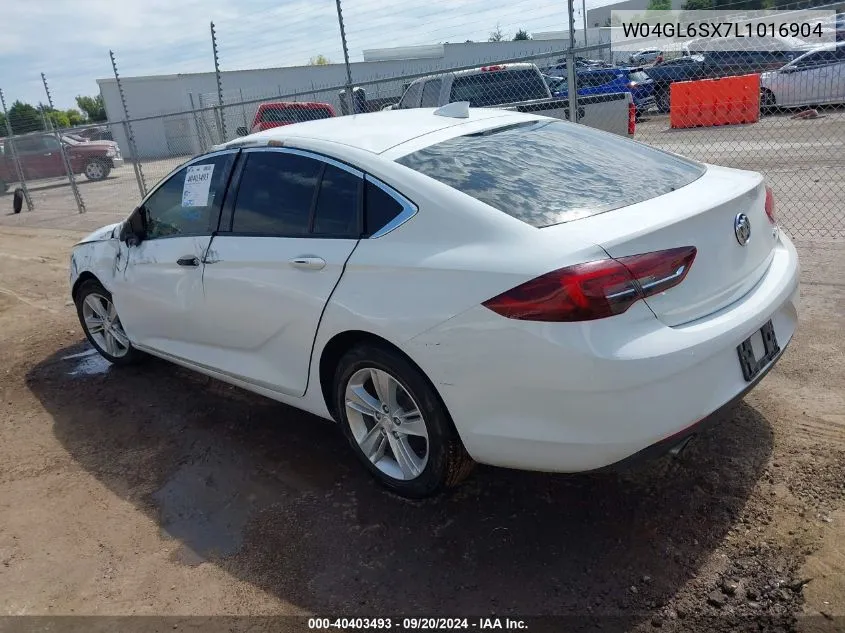 2020 Buick Regal Sportback Fwd Preferred VIN: W04GL6SX7L1016904 Lot: 40403493