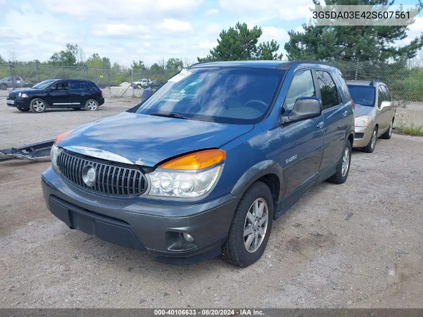 2002 Buick Rendezvous Cx VIN: 3G5DA03E42S607561 Lot: 40106633