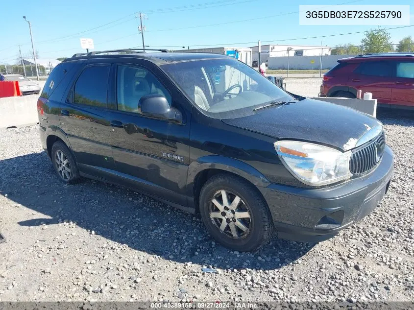 2002 Buick Rendezvous Cx/Cxl VIN: 3G5DB03E72S525790 Lot: 40389158