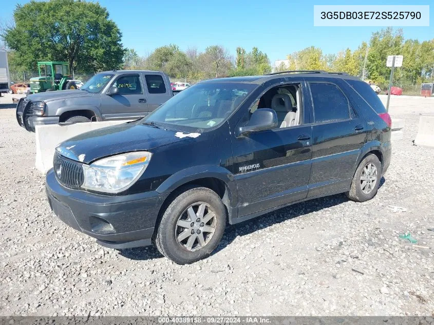 2002 Buick Rendezvous Cx/Cxl VIN: 3G5DB03E72S525790 Lot: 40389158