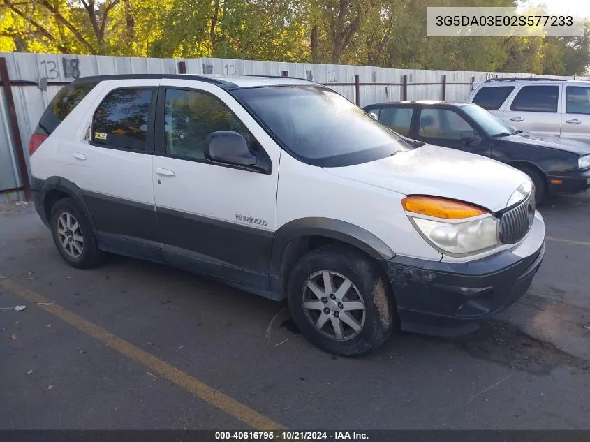 2002 Buick Rendezvous Cx VIN: 3G5DA03E02S577233 Lot: 40616795