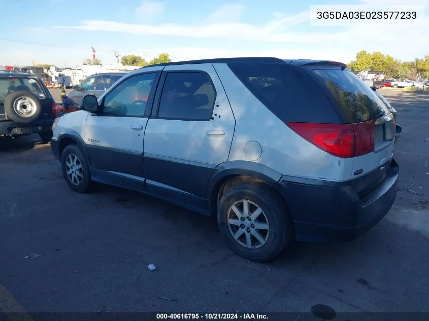 2002 Buick Rendezvous Cx VIN: 3G5DA03E02S577233 Lot: 40616795