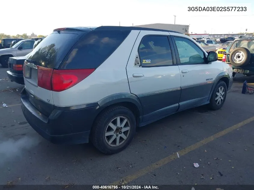 2002 Buick Rendezvous Cx VIN: 3G5DA03E02S577233 Lot: 40616795