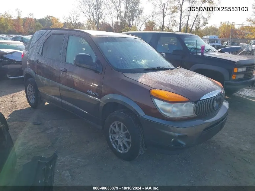 2002 Buick Rendezvous Cx VIN: 3G5DA03EX2S553103 Lot: 40633379