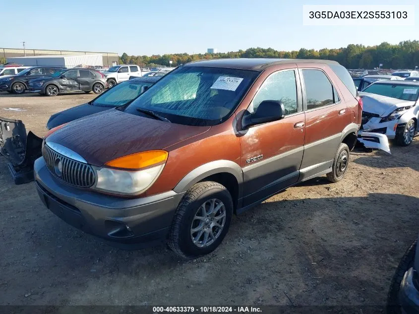 2002 Buick Rendezvous Cx VIN: 3G5DA03EX2S553103 Lot: 40633379