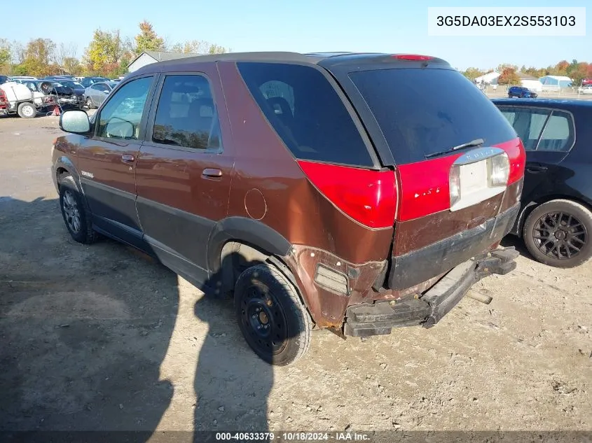 2002 Buick Rendezvous Cx VIN: 3G5DA03EX2S553103 Lot: 40633379