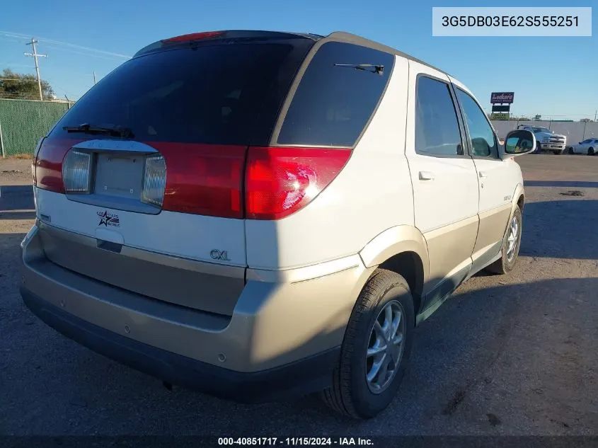 2002 Buick Rendezvous Cxl VIN: 3G5DB03E62S555251 Lot: 40851717