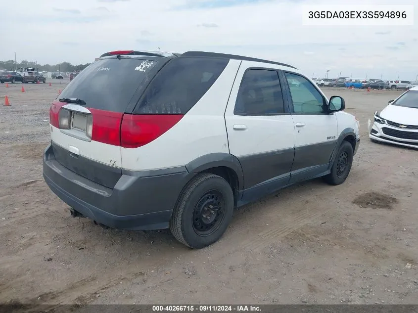 2003 Buick Rendezvous Cx VIN: 3G5DA03EX3S594896 Lot: 40266715