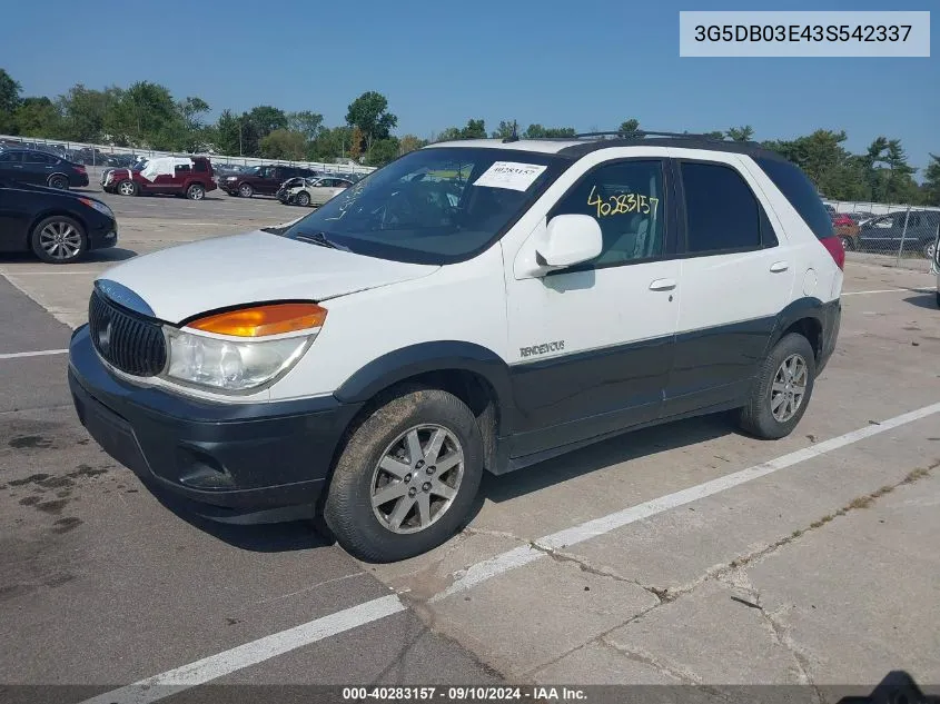 3G5DB03E43S542337 2003 Buick Rendezvous Cx/Cxl