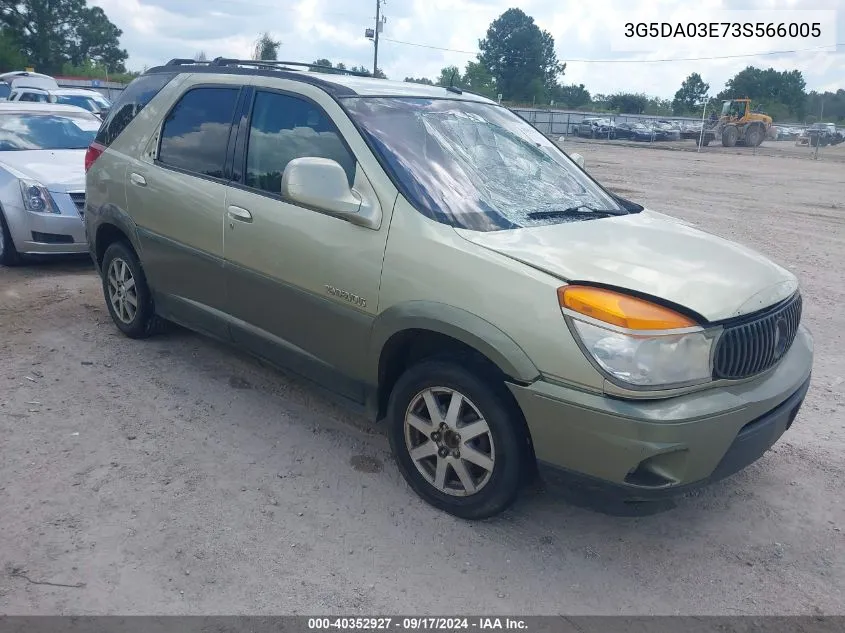 2003 Buick Rendezvous Cxl VIN: 3G5DA03E73S566005 Lot: 40352927