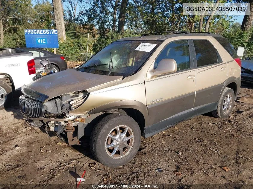 2003 Buick Rendezvous Cxl VIN: 3G5DA03E43S507039 Lot: 40499817