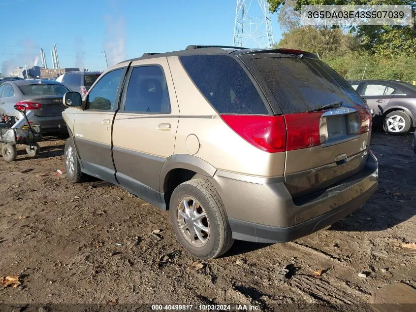 2003 Buick Rendezvous Cxl VIN: 3G5DA03E43S507039 Lot: 40499817