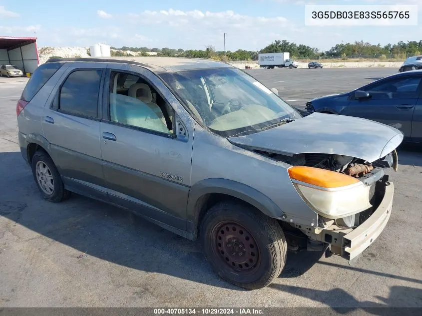 2003 Buick Rendezvous Cx/Cxl VIN: 3G5DB03E83S565765 Lot: 40705134