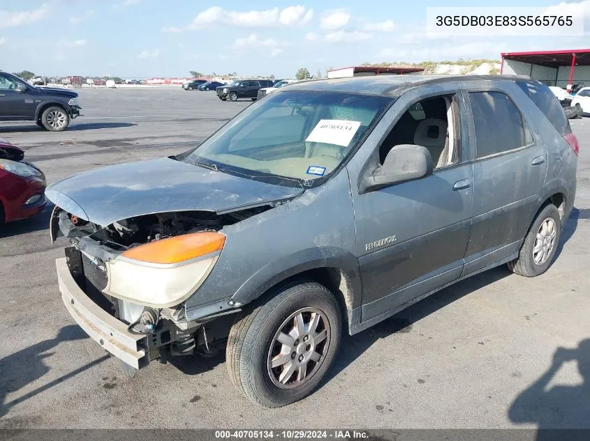 2003 Buick Rendezvous Cx/Cxl VIN: 3G5DB03E83S565765 Lot: 40705134