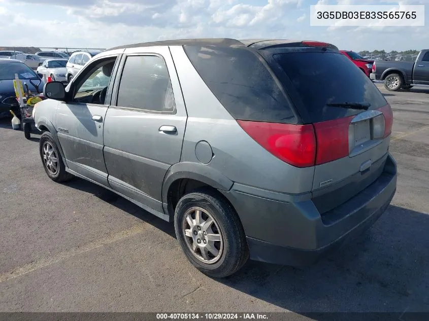 2003 Buick Rendezvous Cx/Cxl VIN: 3G5DB03E83S565765 Lot: 40705134