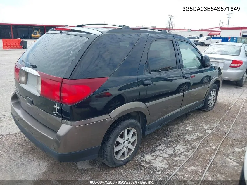 2004 Buick Rendezvous Cx VIN: 3G5DA03E54S571849 Lot: 39475285