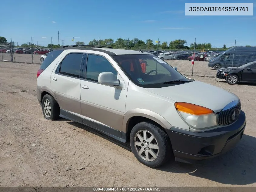 2004 Buick Rendezvous Cx VIN: 3G5DA03E64S574761 Lot: 40060451