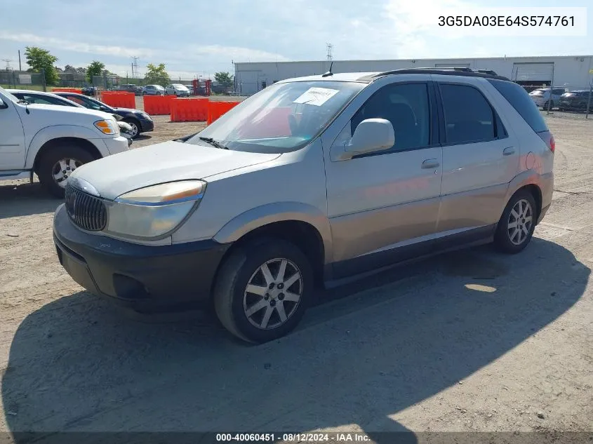 3G5DA03E64S574761 2004 Buick Rendezvous Cx