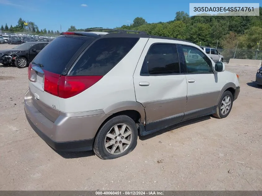 2004 Buick Rendezvous Cx VIN: 3G5DA03E64S574761 Lot: 40060451