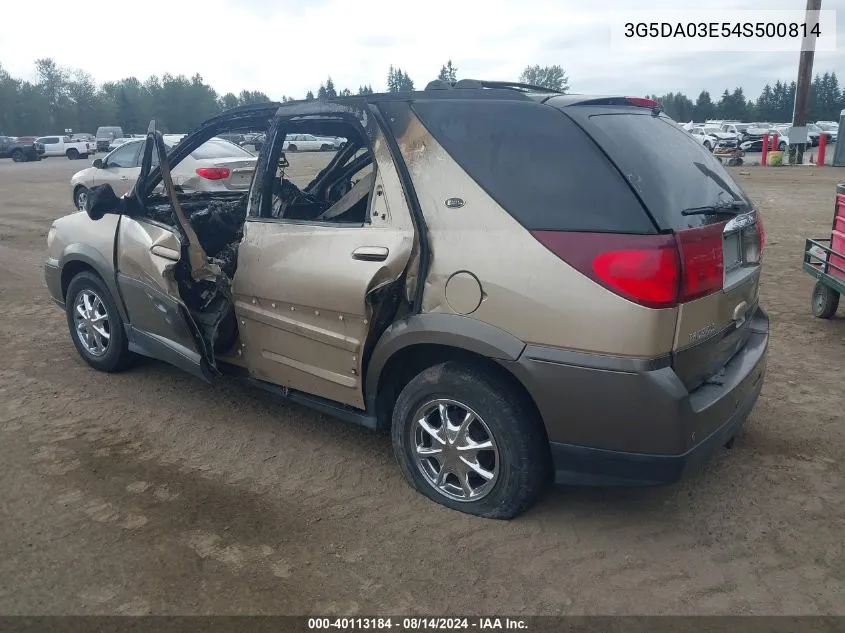 2004 Buick Rendezvous Cx VIN: 3G5DA03E54S500814 Lot: 40113184