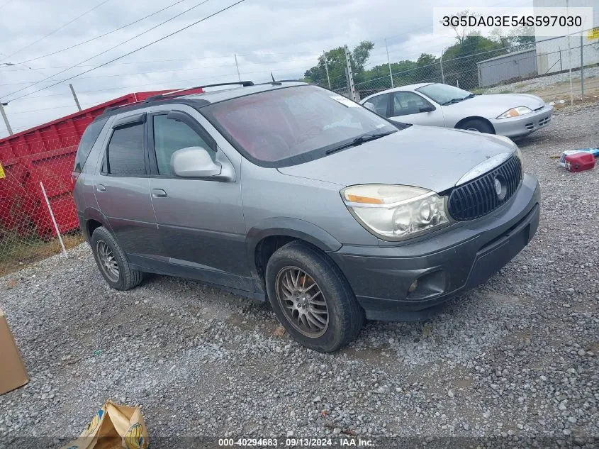 2004 Buick Rendezvous Cx VIN: 3G5DA03E54S597030 Lot: 40294683