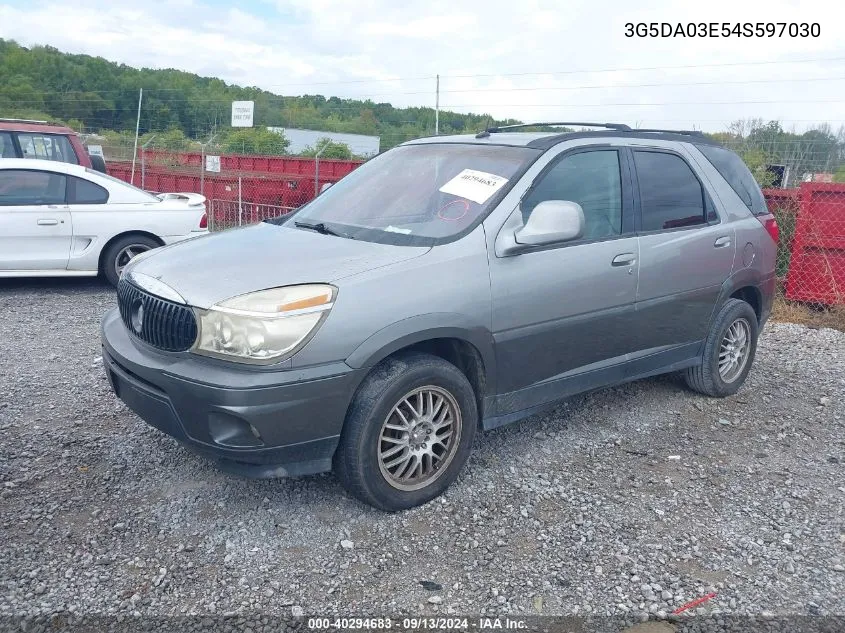 2004 Buick Rendezvous Cx VIN: 3G5DA03E54S597030 Lot: 40294683