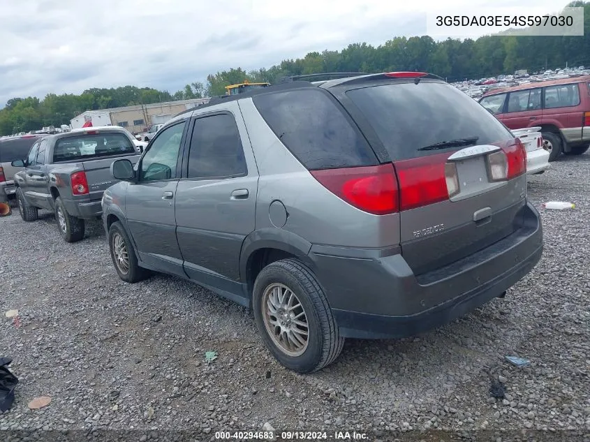 2004 Buick Rendezvous Cx VIN: 3G5DA03E54S597030 Lot: 40294683