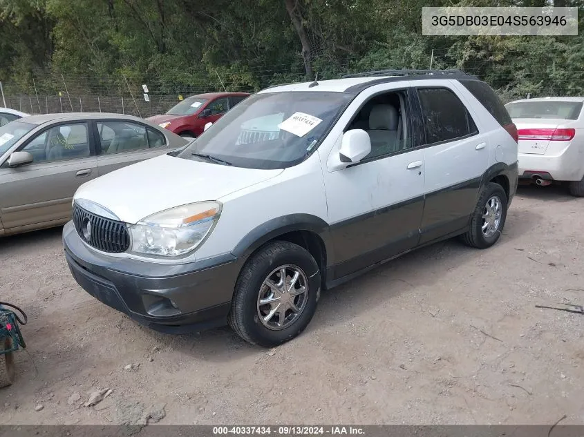 2004 Buick Rendezvous Cx VIN: 3G5DB03E04S563946 Lot: 40337434