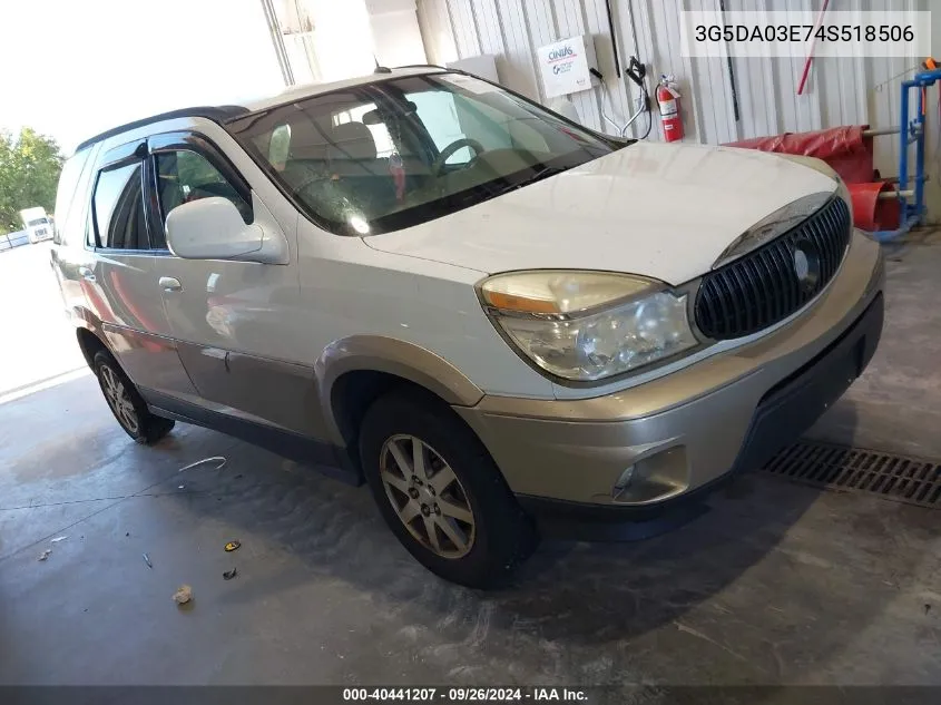 2004 Buick Rendezvous Cx VIN: 3G5DA03E74S518506 Lot: 40441207