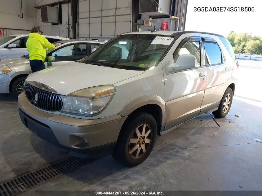 2004 Buick Rendezvous Cx VIN: 3G5DA03E74S518506 Lot: 40441207