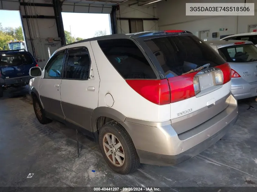 2004 Buick Rendezvous Cx VIN: 3G5DA03E74S518506 Lot: 40441207