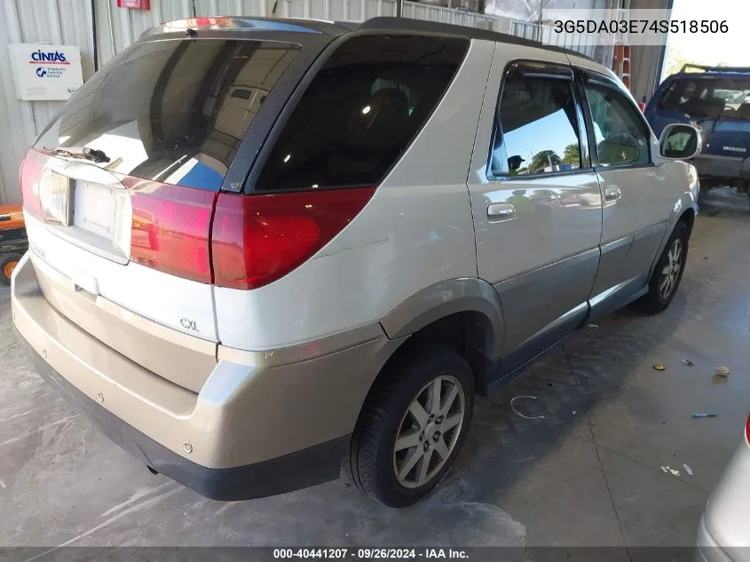 2004 Buick Rendezvous Cx VIN: 3G5DA03E74S518506 Lot: 40441207