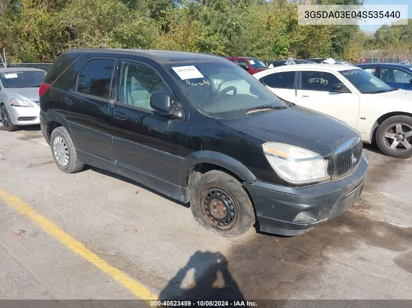 2004 Buick Rendezvous Cx VIN: 3G5DA03E04S535440 Lot: 40523459