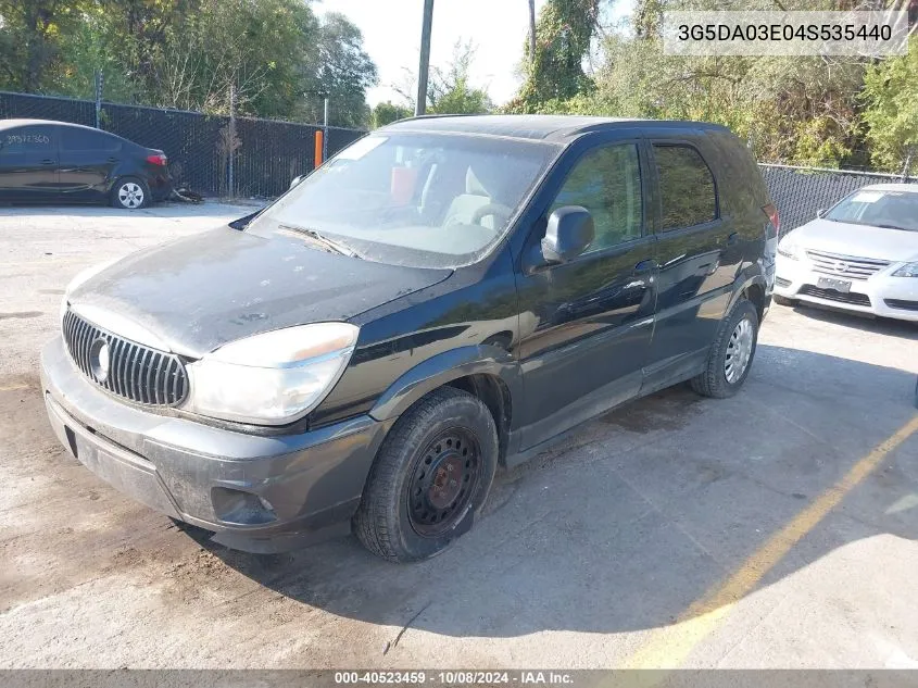 2004 Buick Rendezvous Cx VIN: 3G5DA03E04S535440 Lot: 40523459