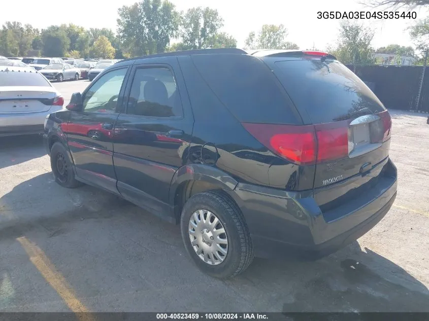 2004 Buick Rendezvous Cx VIN: 3G5DA03E04S535440 Lot: 40523459