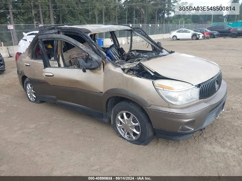 2004 Buick Rendezvous Cx VIN: 3G5DA03E54S500814 Lot: 40595633